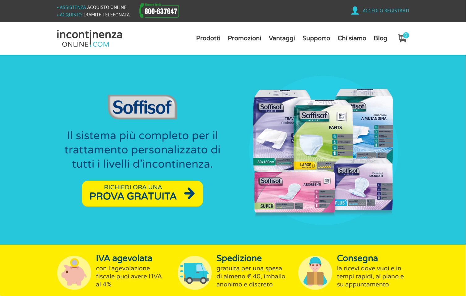 Scopri di più sull'articolo Prodotti e ausili per l’incontinenza online da oggi nel nostro nuovo ecommerce: scopritelo insieme a noi!